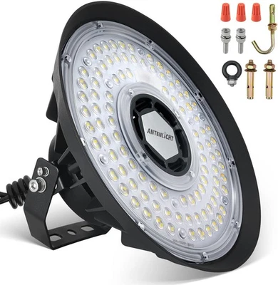 200W UFO LED Hallenbeleuchtung Industrielampe Hallenstrahler Hallenleuchte 5000K - Bild 1 von 4