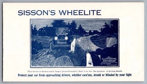 Dispositivo de seguridad para automóvil Sisson’s Wheelite anuncio H.W. Sisson Lake George NY L6 - Imagen 1 de 5