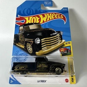 Hot Wheels Black La Troca Pickup Truck Art Cars 8/10 E3 - Bild 1 von 10