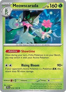 x1 Meowscarada - 018/159 - Rare - Reverse Holo Pokemon SV09 Journey Together M/N - Bild 1 von 1