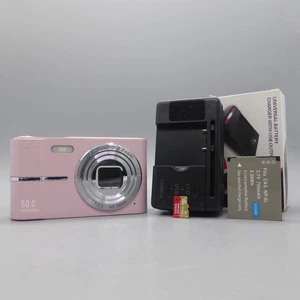 50.0MP Compact Digital Camera Pink Tested Full Working Set - Picture 1 of 7