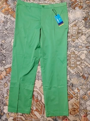Lesmart Golf Standard Fit Dri-Fit Bright Green Men's Athletic Pants Size 38 - Image 1 of 4
