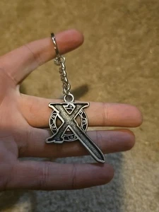 Xena Krieger Prinzessin Silberfarben X Schlüsselanhänger Chakram. Neu - Bild 1 von 9
