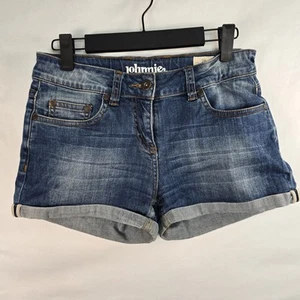 Johnnie B by Boden Cuffed Denim Blue Jean Short Shorts Damen Gr. 26 Taille - Bild 1 von 6