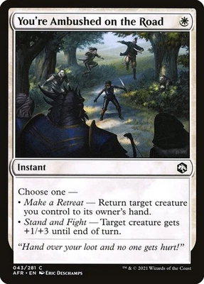 (2x) FOIL YOU'RE AMBUSHED ON THE ROAD Forgotten Realms – MTG Magic the Gathering - Image 1 of 4