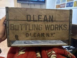 Vintage Wooden Bottle Crate Olean NY Bottling Works - Picture 1 of 8