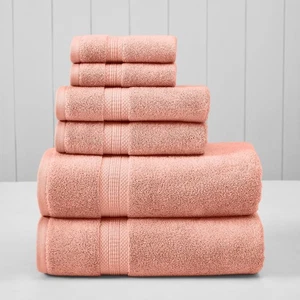6-Piece Rayon from Bamboo & Cotton Blend Towel Set - Ultra Soft & Absorbent, ... - Picture 1 of 4
