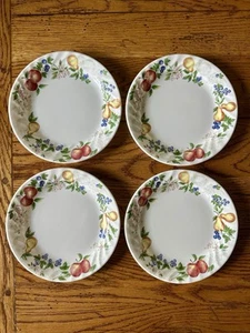 Set of 4 Corelle by Corning CHUTNEY 7¼" Salad Side Bread Dessert Swirl Plates - Picture 1 of 3