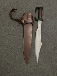 300 Spartan Warrior Sword Blade w/ Leather Sheath - Picture 1 of 7