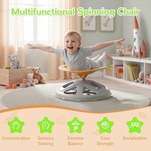 Large Size Spinning Chair, Sensory Toys for Kids with Autism & ADHD,Orange - Picture 1 of 7