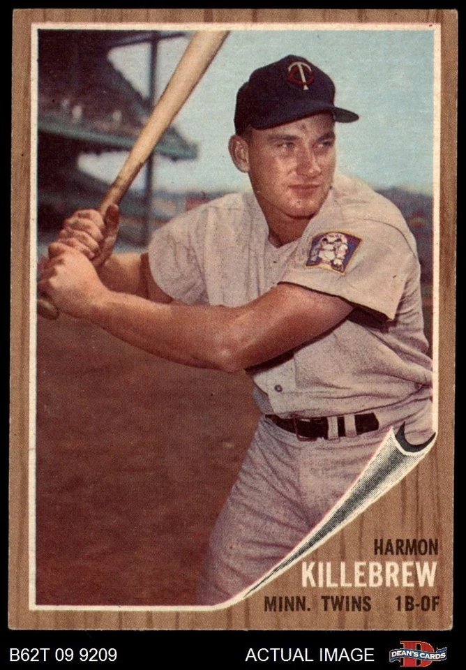 1962 Topps #70 Harmon Killebrew Twins HOF 5.5 - EX+ - Image 1 of 1