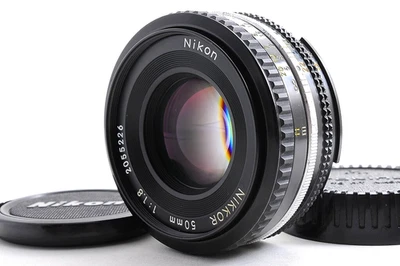 Nikon NIKKOR AI-S 50mm F1.8 MF Pancake Standard Lens For F Mount NEAR MINT Japan - Image 1 of 4