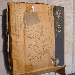 The Pampered Chef: Cool & Serve Square Tray (6 Pieces) Model 2292 Open Box - Picture 1 of 7