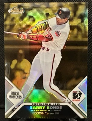 2006 Topps Finest Moments Gold Refractor /199 Barry Bonds #BBFM6 - Image 1 of 4