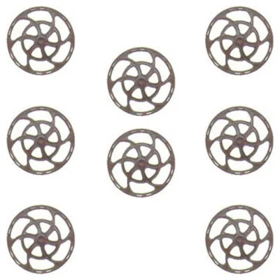 Kadee #2021 Equipco Brake Wheel Boxcar Red (8) Freight Car Detail Parts HO Scale - Image 1 of 2