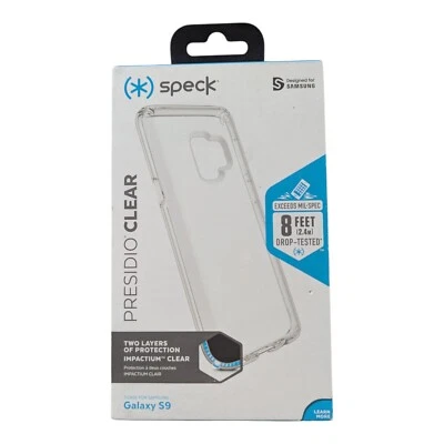 Q9. Funda Speck Presidio para Samsung Galaxy S9 Plus Transparente (Usada Luz Arañazos) Foto 1 de 3