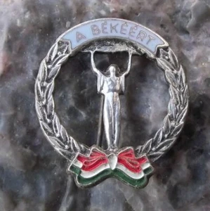 Ungarn Junger Student A BEKEERT Jugendleistung Brosche Lorbeeren Flagge Pin Anstecker - Bild 1 von 2