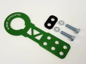 VMS HONDA ACURA FRONTAL T6061 BILLET CNC ALUMINIO ANODIZADO DURO KIT DE GANCHO VERDE - Imagen 1 de 1