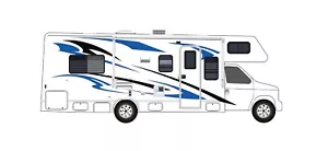 Calcomanías adhesivas de vinilo para autocaravana clase C para remolque de repuesto para caravana autocaravana gráficos - Imagen 1 de 10
