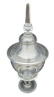 Bonbonniere drageoir cristal taillé glass Baccarat St louis pot couvert 19eme