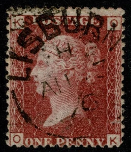 1864 1d Red Plate 179 OK Super Central LISBURN CDS Very Good Used SG 43 - Picture 1 of 1