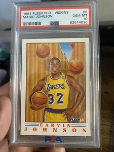 1991 FLEER PRO-VISIONS #6 MAGIC JOHNSON GEM MINT PSA 10 Population: 99 - Picture 1 of 2