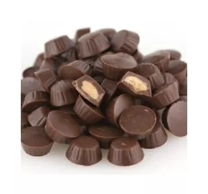 Mini tazas de mantequilla de maní chocolate con leche sin azúcar caramelo 5 libras envío gratuito - Imagen 1 de 1