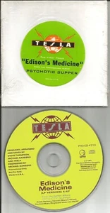 TESLA Edison’s Medicine RARE 1991 STICKER CARD SLEEVE PROMO DJ CD Single MINT - Picture 1 of 1