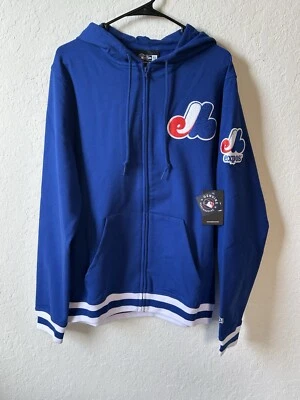 Sudadera con Capucha Retro Cremallera Completa Seleccionar Logotipo Nueva Era Mediana Montreal Expos Para Hombre Nueva con Etiquetas  Foto 1 de 4