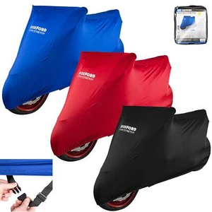 Oxford Protex Stretch Indoor Premium Stretch-Fit Motorradabdeckung schwarz/rot/blau - Bild 1 von 1