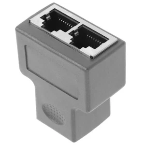Ein-Punkte-Zwei-Punkte-Konvertierungskopf Netzwerk-Splitter Ethernet-Anschlüsse - Afbeelding 1 van 12