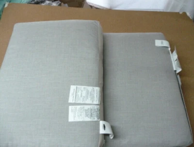 Juego de cojines sin brazos Pottery Barn Indio gris claro parasol lluvia jaspeada Foto 1 de 4