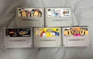 Lot 5 Super Bomberman 1 2 3 4 5 set SFC Nintendo Super Famicom Hudson Tested - Picture 1 of 1