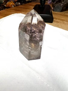 Rare Clear Quartz Crystal Inclusion Garden Lodolite Laser Point Specimen 558 - Picture 1 of 12