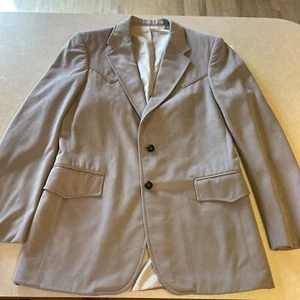 Blazer chaqueta occidental de gamuza vintage para hombre Brad Whitney 38R Rockabilly - Imagen 1 de 10