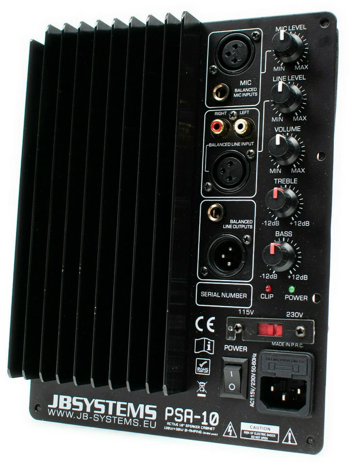 JB Systems Einbau Endstufe PA HIFI Aktivmodul Amp Amplifier 160W RMS Bi Amping - Bild 1 von 4