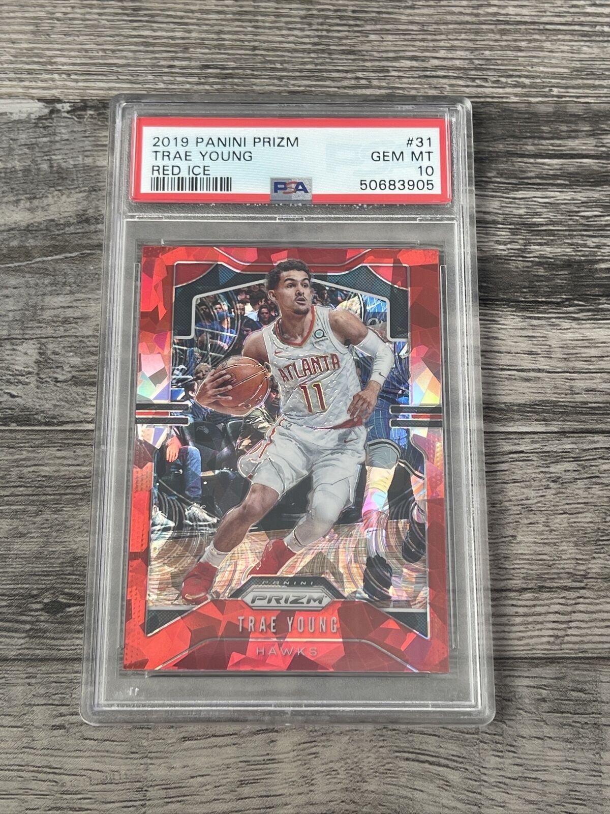 2019 Panini Prizm Trae Young Red Ice PSA 10