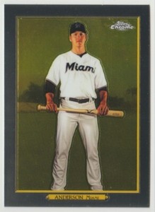 2020 Topps Chrome Turkey Red #TRC-48 Brian Anderson Baseball Card Miami Marlins