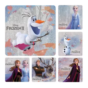 10 Disney Frozen Glitter 2 Stickers Party Favors Teacher Supply Elsa Anna Olaf - Picture 1 of 1