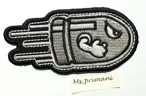 Embroidered Bullet Bill Iron/Sew On Patch Super Mario Game kids Badge 9.3x4.5 - Picture 1 of 2