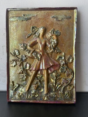 Bassorilievo In Terracotta Smaltata - Gatti - Faenza - Immagine 1 di 4