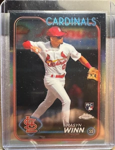 2024 Topps Chrome - Masyn Winn #189 Refractor (RC) St Louis Cardinals - Picture 1 of 3