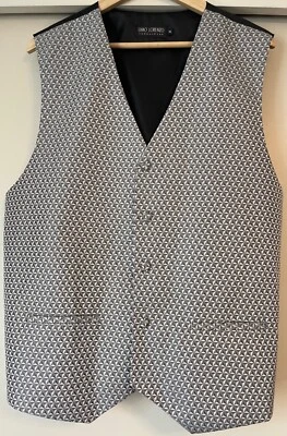 UMO LORENZO FORMAL WEAR, MEN'S XL SILVER GRAY VEST, NWOT - Image 1 of 4