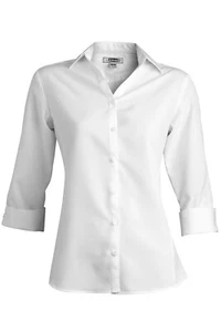 Women's Tailored Batiste 3/4 Sleeve Blouse - Picture 1 of 8