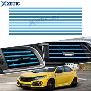 10Pcs Sporty Racing Style Car Interior Air Vent Outlet Trim For Honda + Acura - Bild 1 von 12