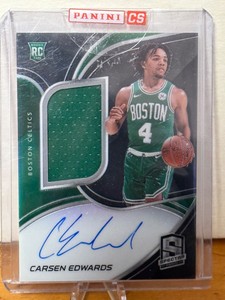 2019-20 Panini Spectra Carsen Edwards Auto Jersey RC #210 100/149