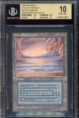 FBB {ITALIAN} PRISTINE BGS 10 Revised Underground Sea ~ Vintage MTG/Magic!!! - Image 1 of 2
