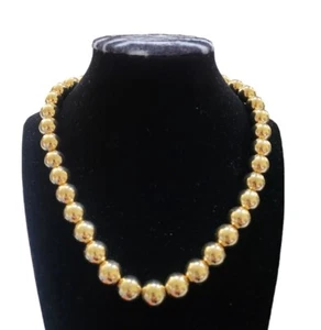 Sugarfix goldfarbene Perlenkette - Bild 1 von 9