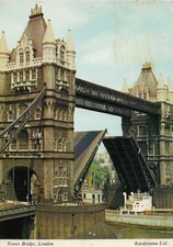London - View of Tower Bridge over the River Thames - Unfolded - 1975