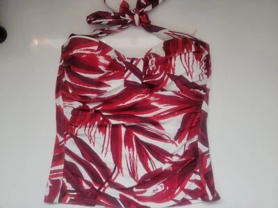 Tankini Swim Top w/ built-in Bra | Brand: Relax by Tony Bahama | Size: S | New - Image 1 of 2